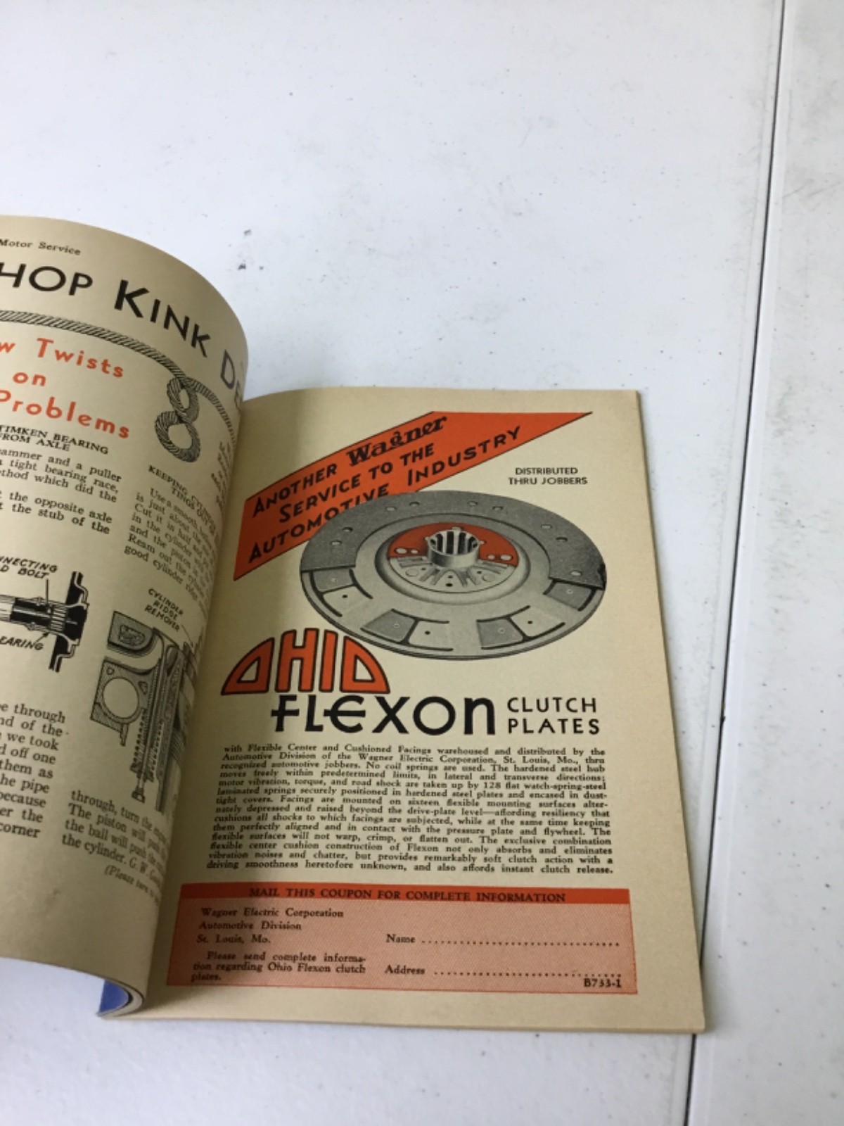 Motor Service Chicago USA. December 1933, PB