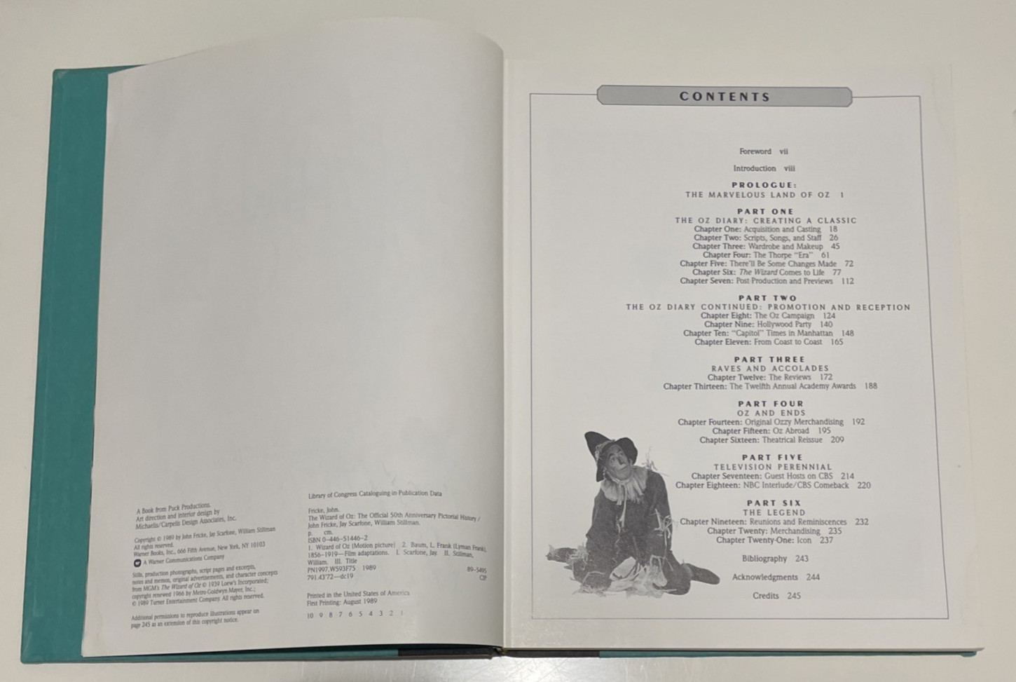 1989 The Wizard Of Oz: The Official 50Th Anniversary Pictorial History SIGNED