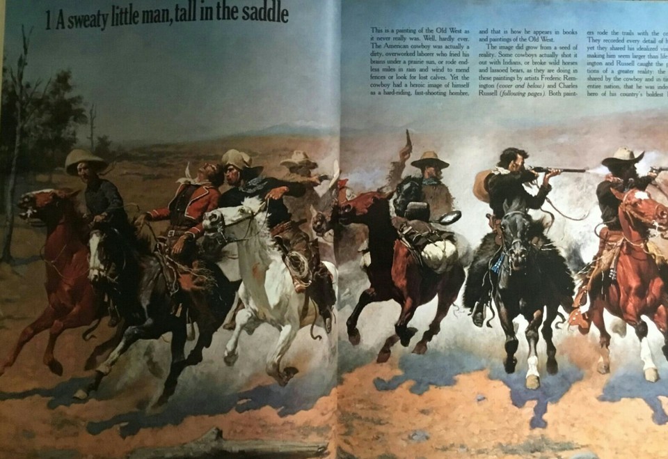 The Old West Time Life Series Leatherette Hardcover Book THE COWBOYS 1973