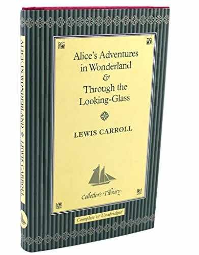 Alice in Wonderland & Through the – Hardcover, by Lewis Carroll – Very Good b