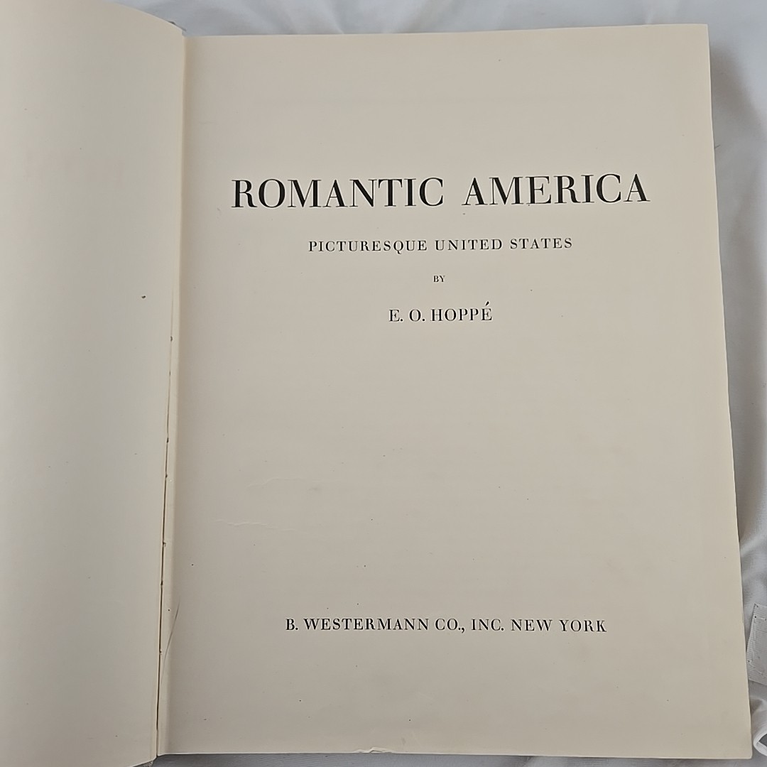 Rare 1920s Romantic America Photography Book E.O. Hoppe 304 Sepia Photos 1927