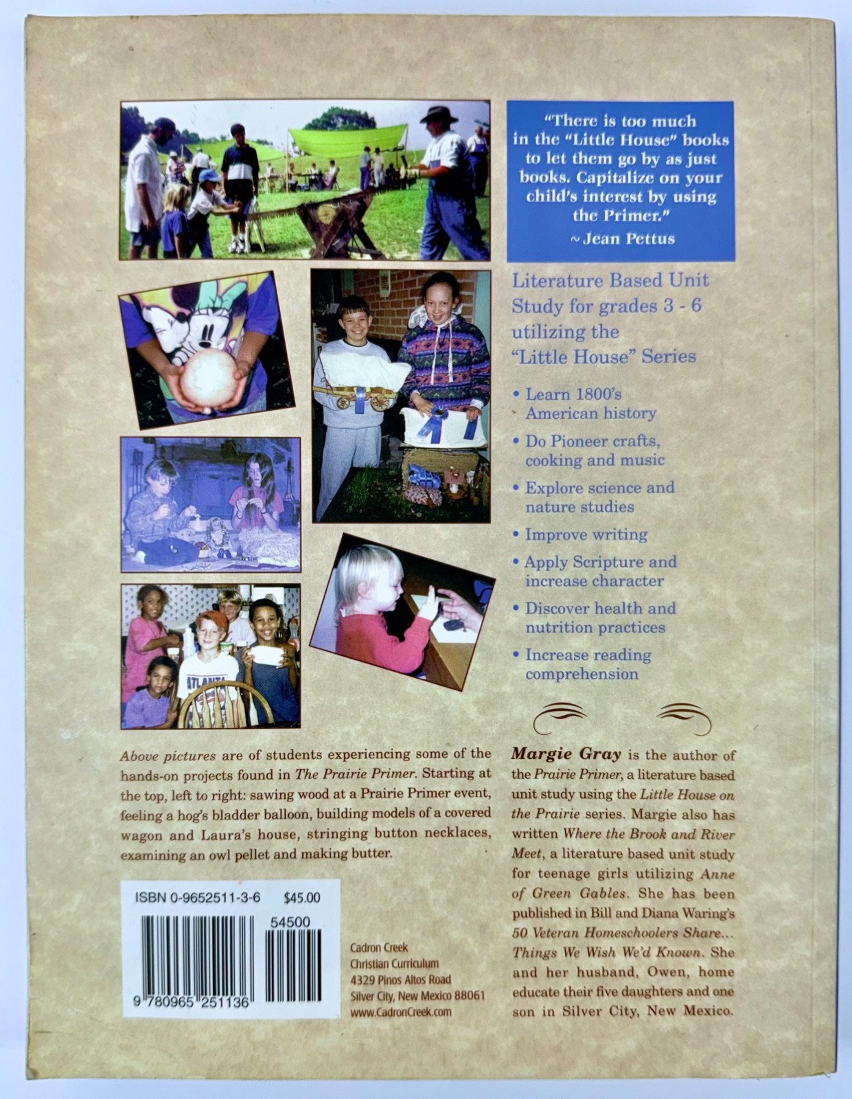 The Prairie Primer Literature Based Unit Study Little House Prairie Paperback