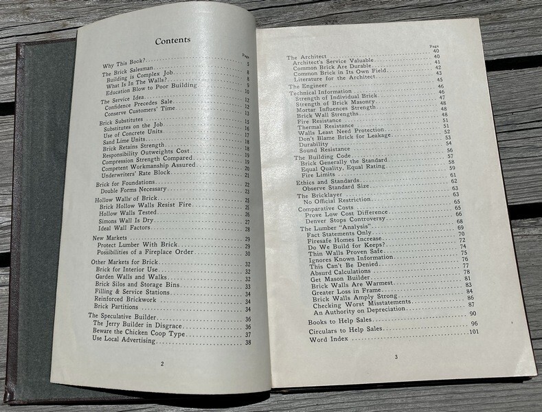 THE BRICK SALESMAN Ralph Stoddard 1928 hc 102 pages; Technical Information, etc
