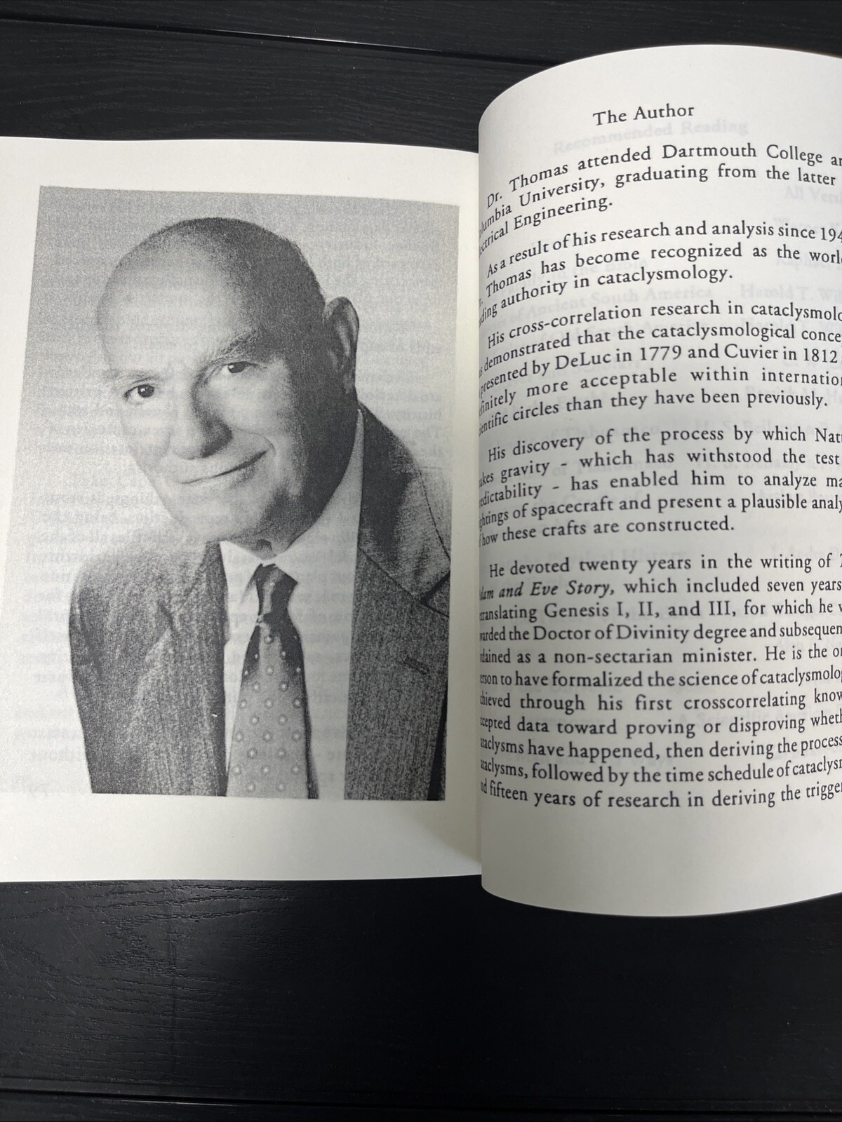 CIA Declassified,The Adam and Eve Story,the History of Cataclysms,by Chan Thomas