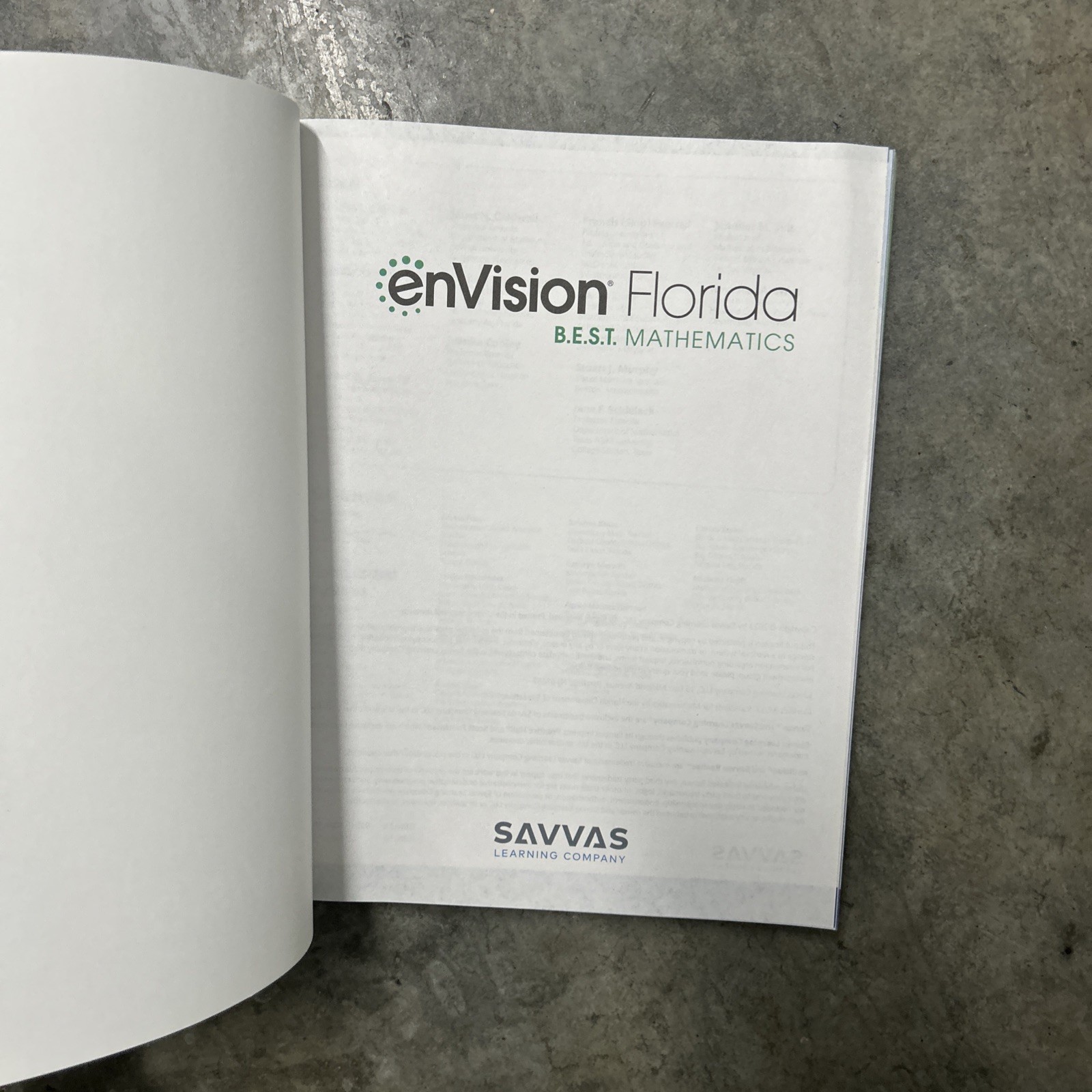 Grade 4 Envision Florida B.E.S.T. Mathematics Student Edition Volume 1 2023 NEW