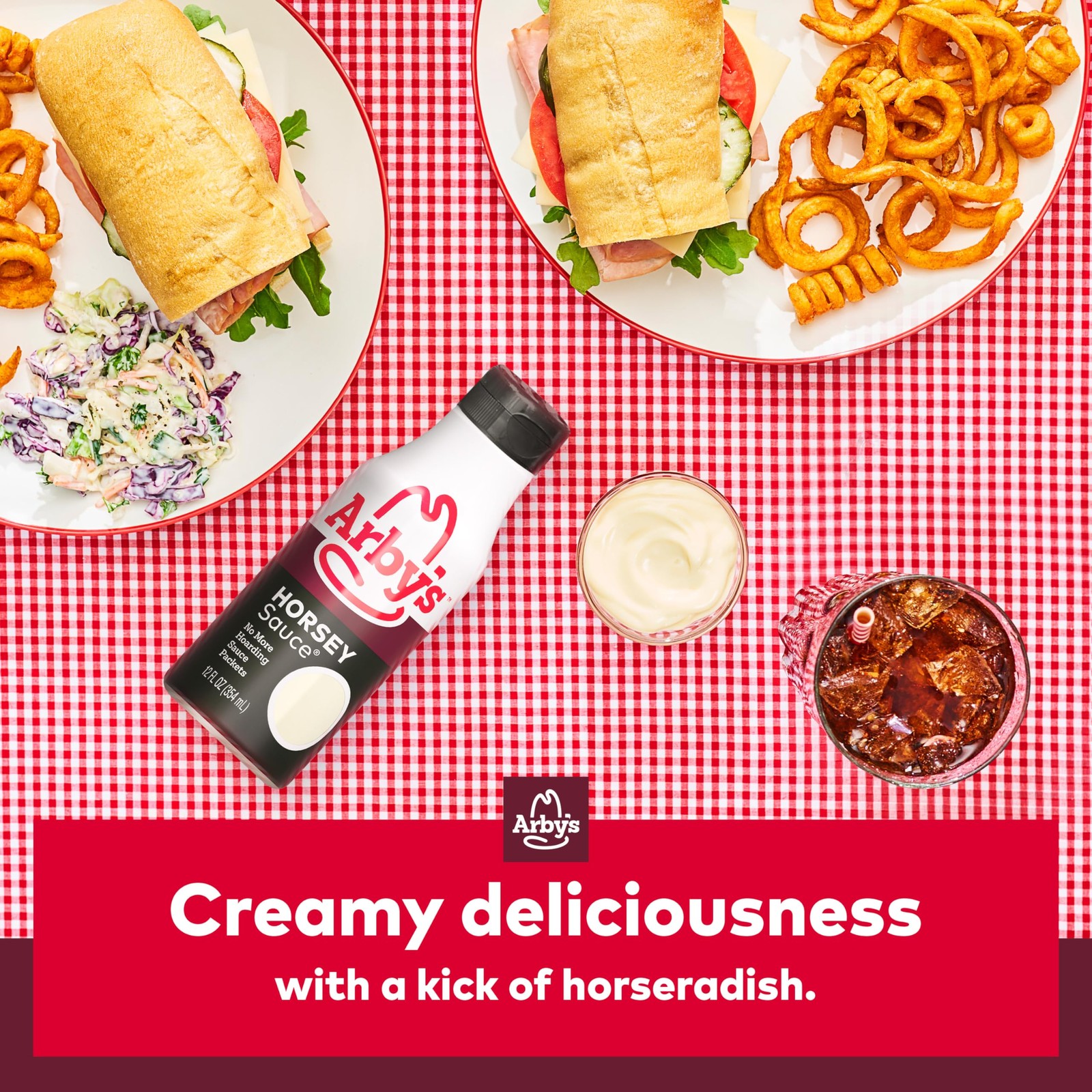 Arby’s Horsey Sauce, 12 fl. oz., All Purpose Horseradish Regular (Pack of 2)