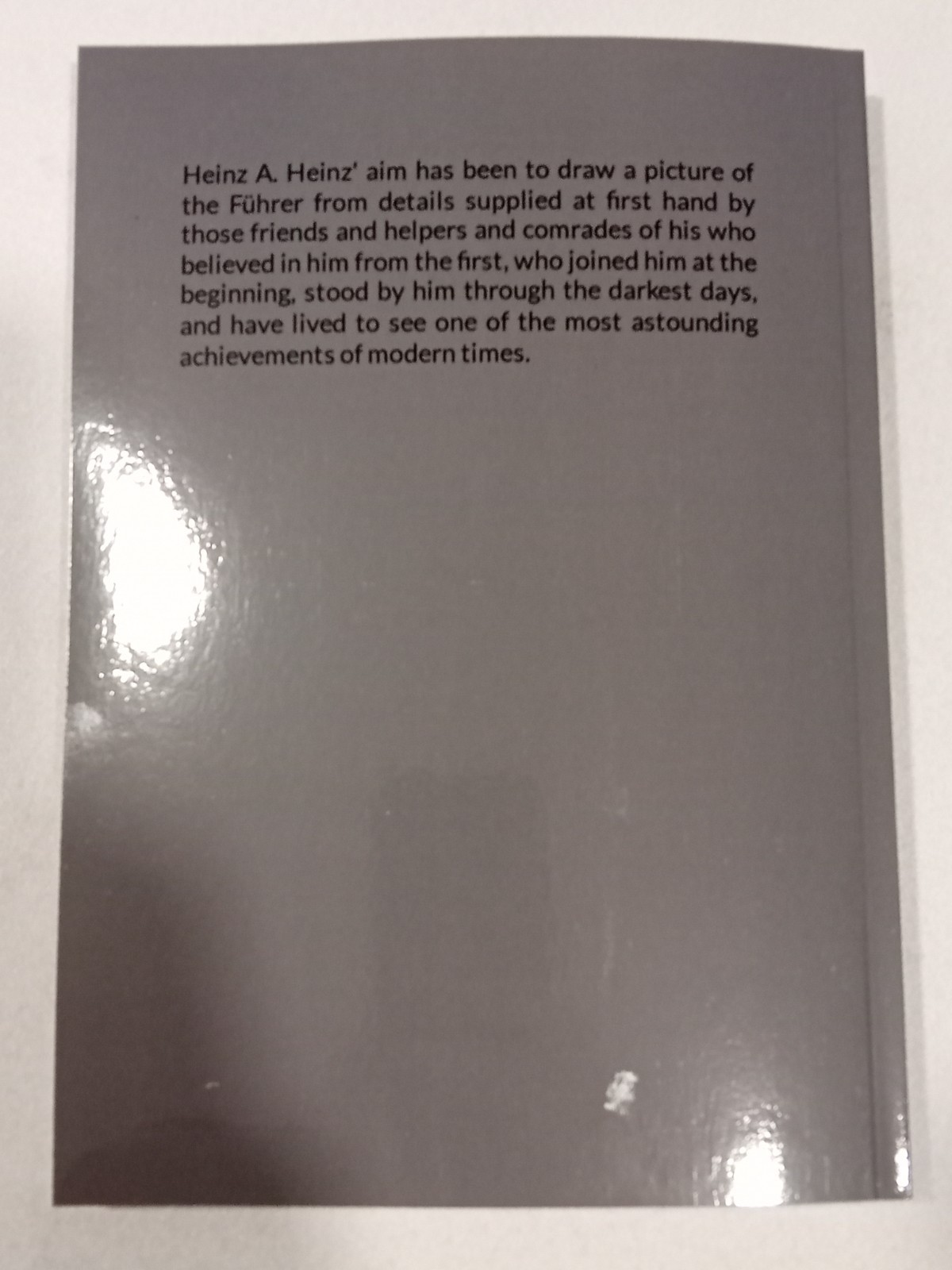 Germany’s Hitler: The Only Authorized Biography by Heinz Heinz PB