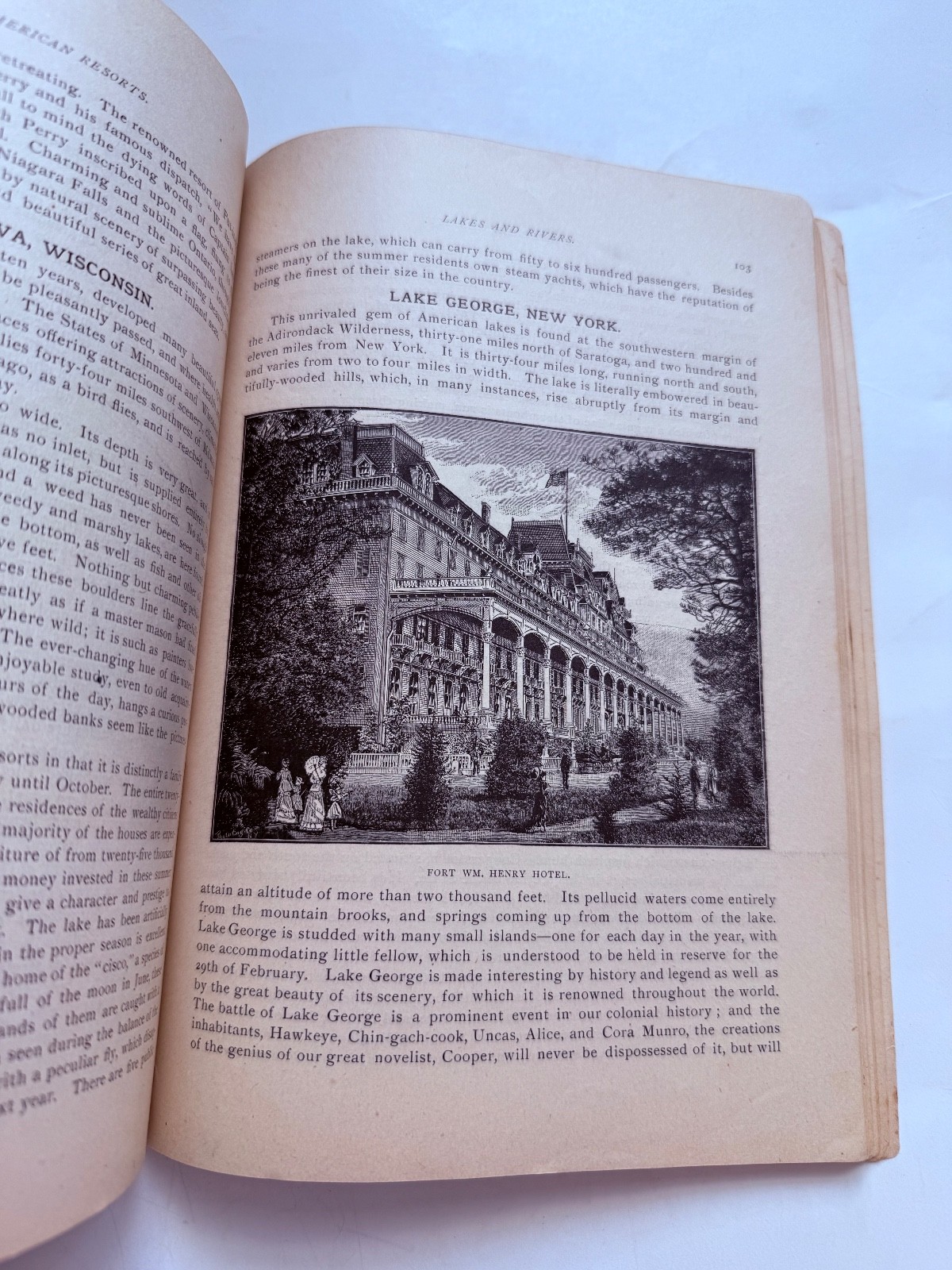 1884 OUR AMERICAN RESORTS WHERE TO GO, & HOW TO GET THERE Illustrated Great Ads