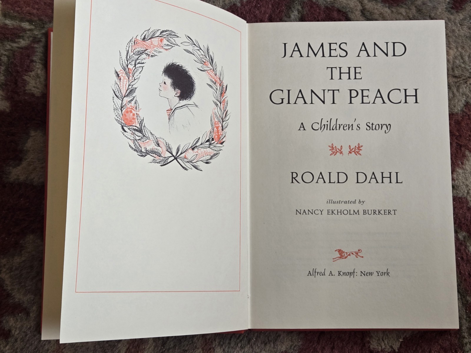 1961 JAMES & THE GIANT PEACH ROALD DAHL 1st Ed HCDJ