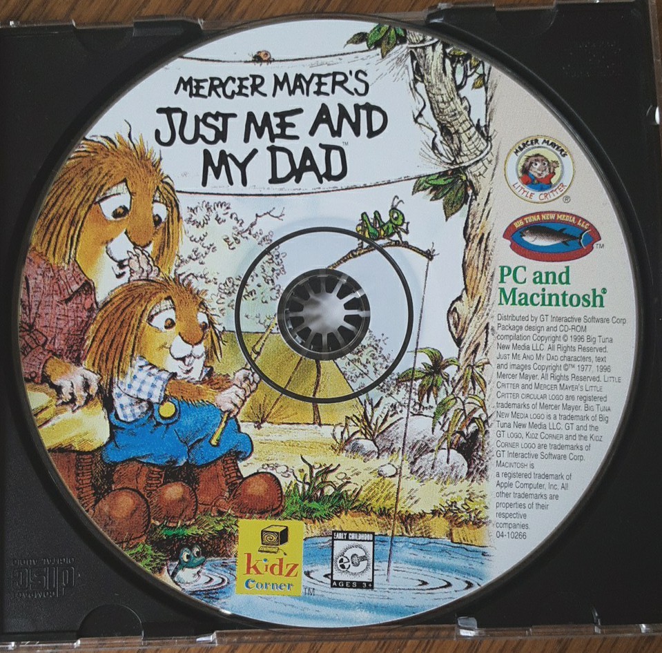Just Me And My Dad – MOM -GRANDMA and Me LITTLE CRITTER GAME Mercer Mayer Cd Rom