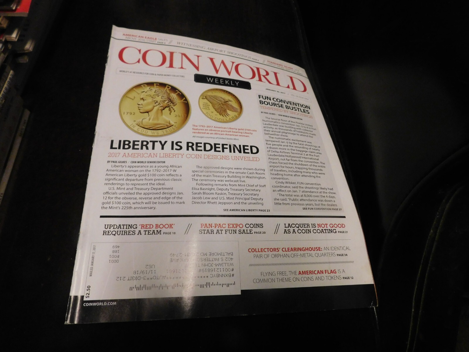 Coin World Magazine Weekly January 20 2017