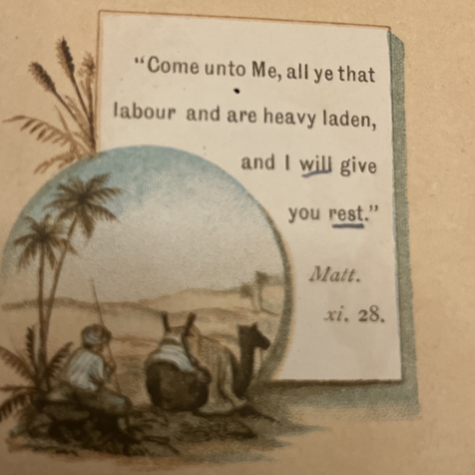 The Pilgrims Rest Antique Illustrated Mini Pray book Lady Hope 3” Hardback