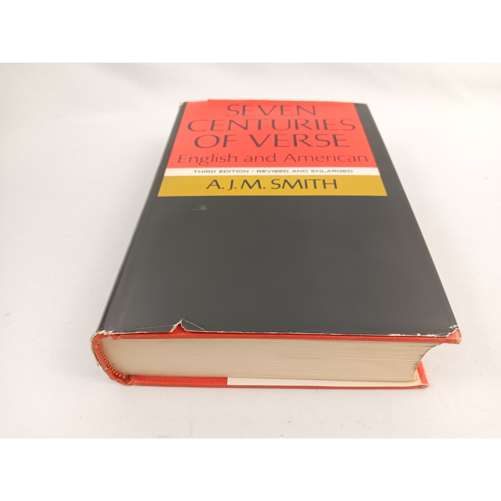 Seven Centuries of Verse English American A.J.M. Smith Poetry Book