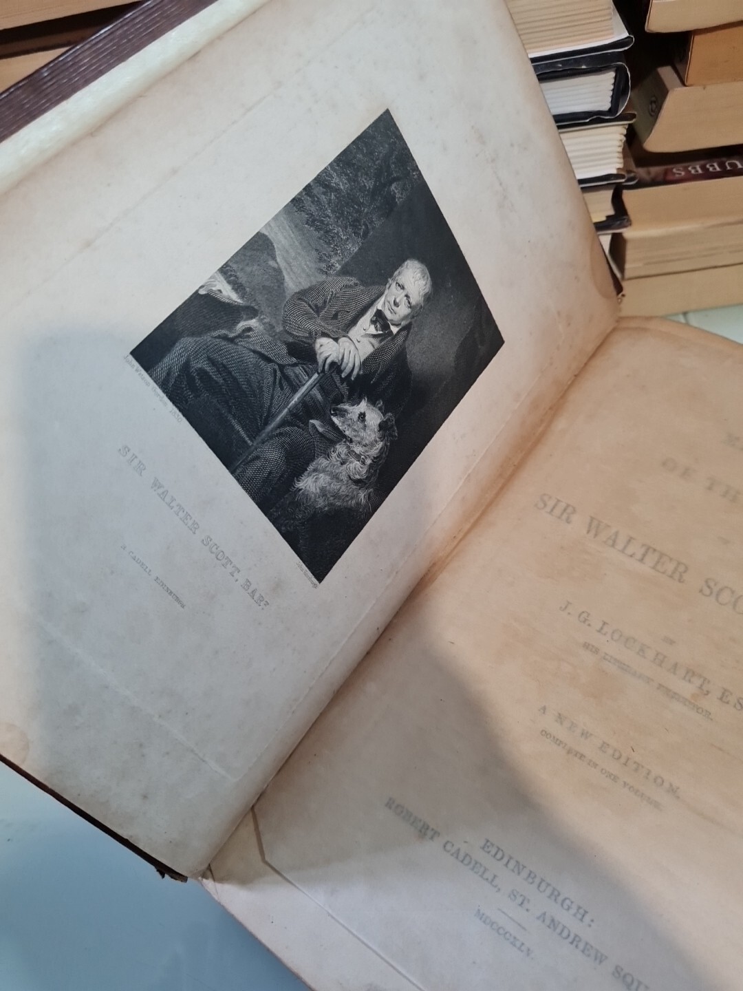1845 Memoirs of the Life of Sir Walter Scott, Bart by J. G. Lockhart New Edition