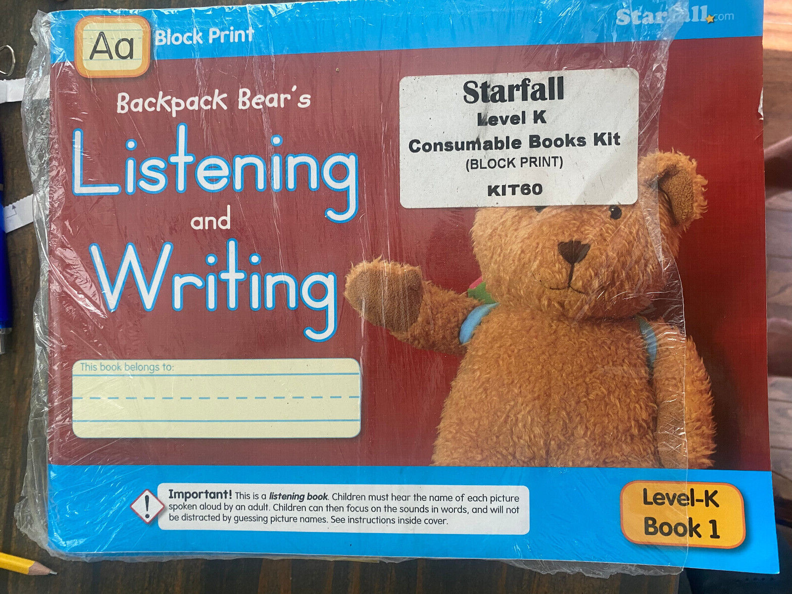 Starfall Level K Consumable Book Set Block Print 3 Books Plus Writing Journals