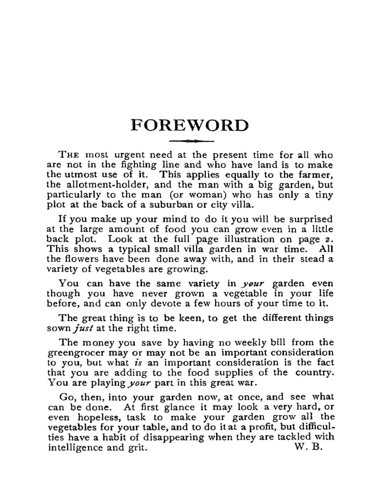 War Time Gardening How To Grow Your Own Food “1915” 62 Pages