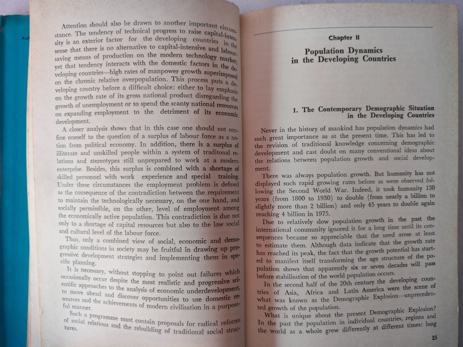 Population and Socio – Economic Development Progress Publishers Moscow 1986