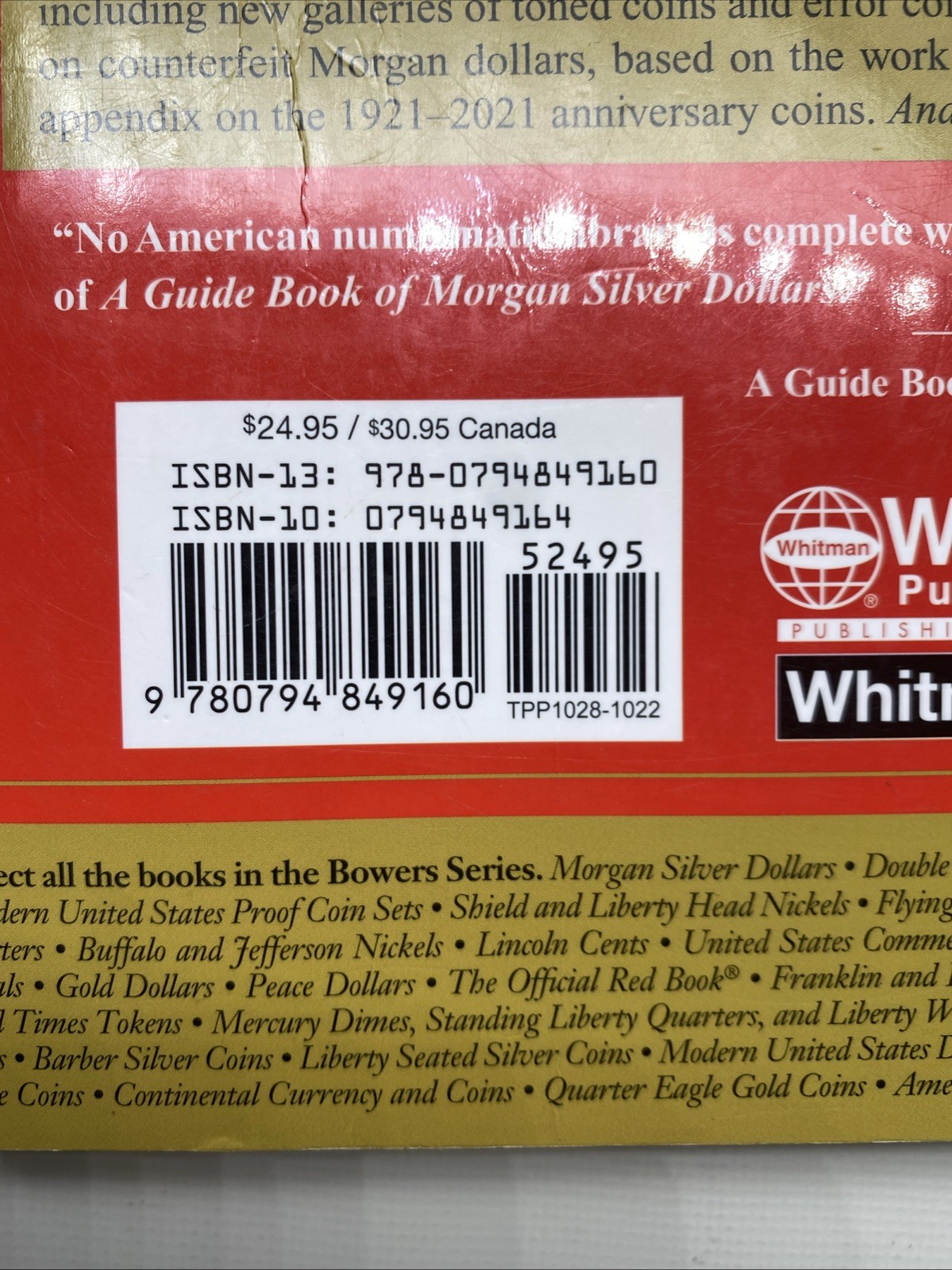 New Official Red Book A Guide of Morgan Silver Dollar Coin Price Catalog Grading