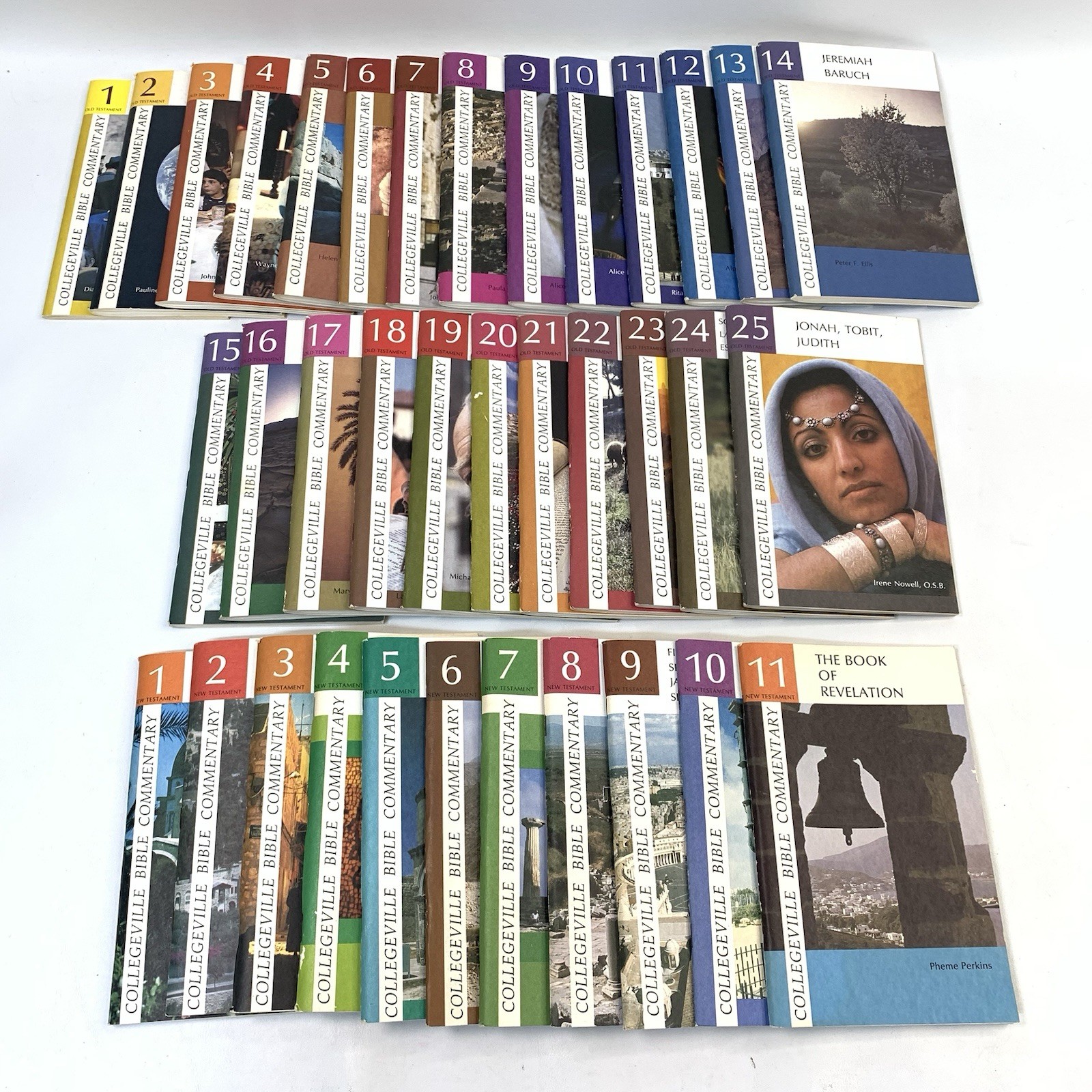 Collegeville Bible Comm. 1983 New/ Old Testament 36 Books+ New American Bible 86