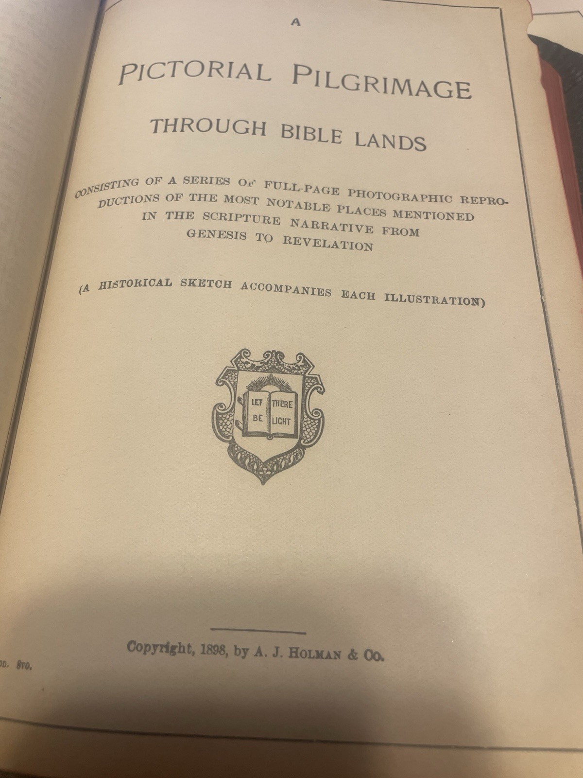 Antique The Holman New Self-Pronouncing Sunday School Teacher’s Bible 1892-1898