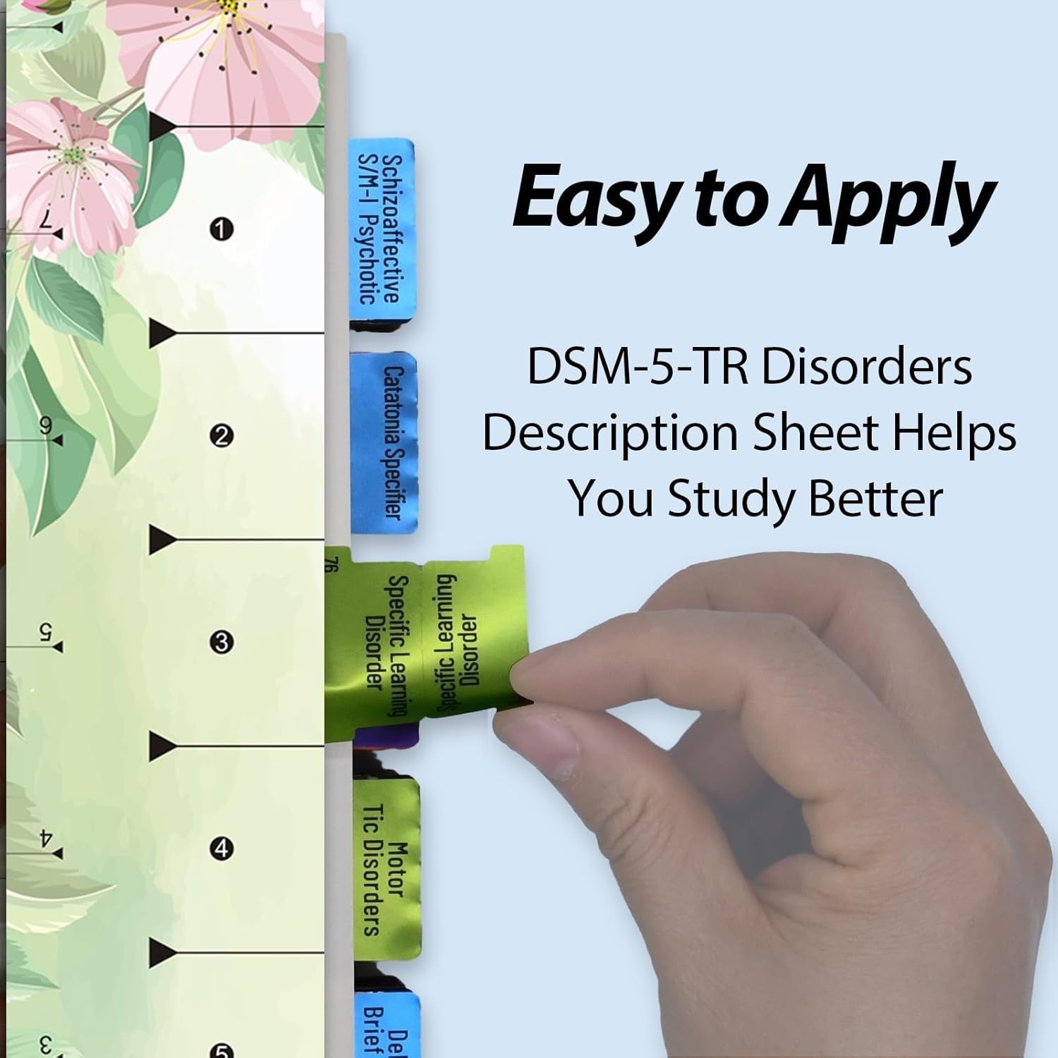 DSM-5-TR Paperback book with Color-Coded Index Tabs isbn 978-0890425763