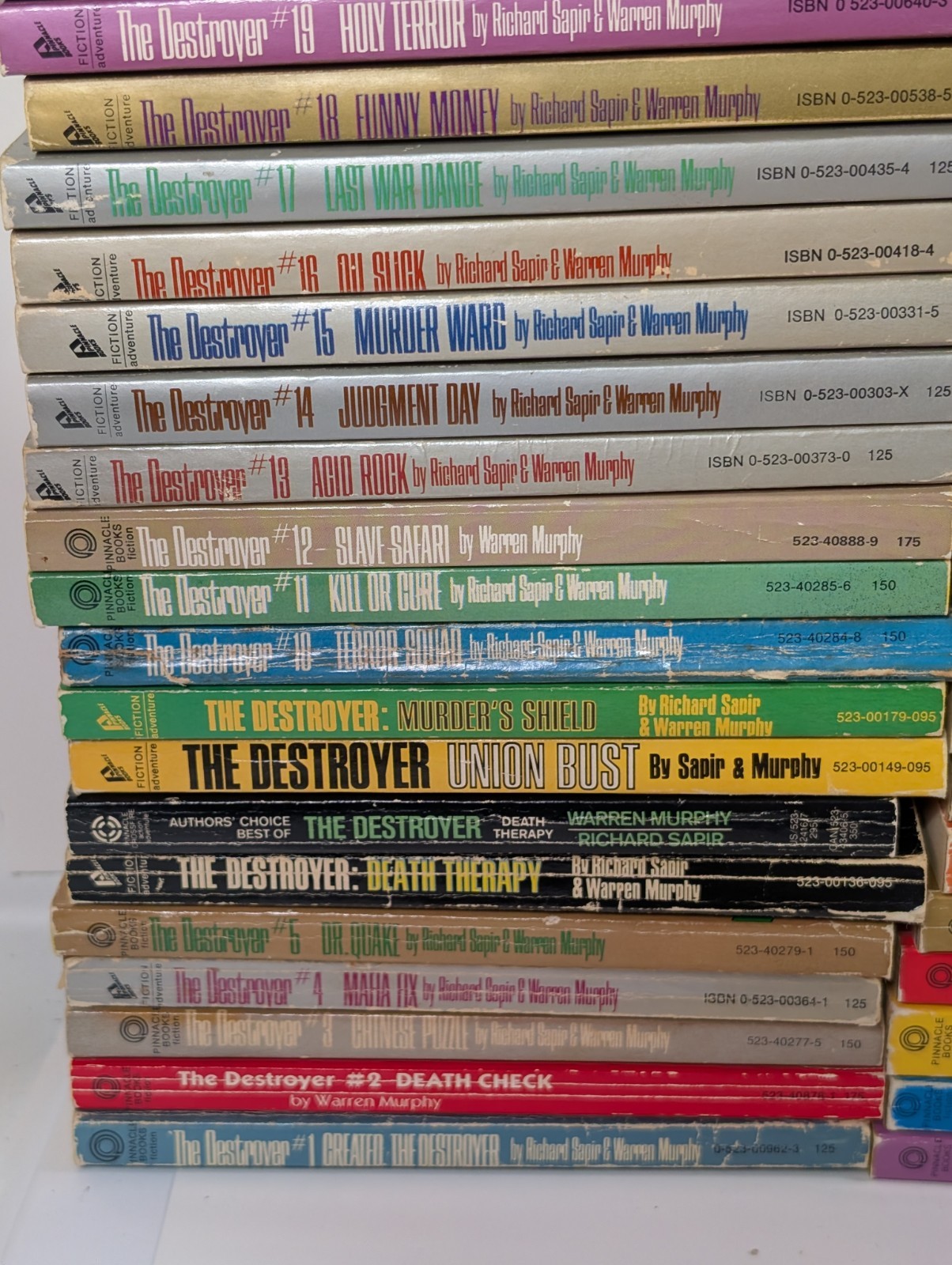 The Destroyer Series Lot 113 Books Warren Murphy Richard Sapir Remo Williams