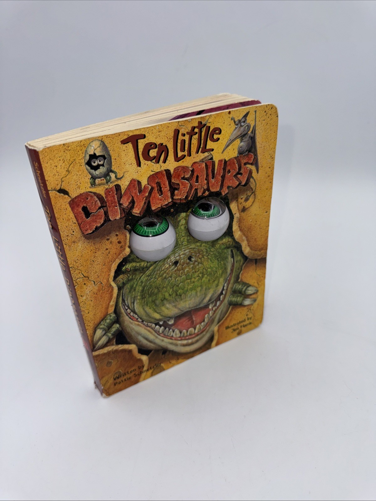 Ten Little Dinosaurs Animated Eyeball Board Book Pattie Schnetzler Jim Harris