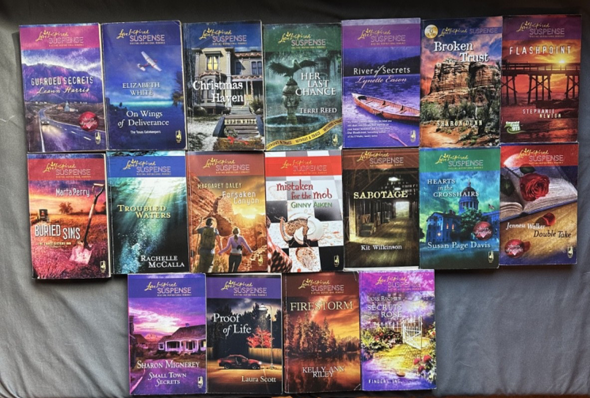 Inspirational Romantic Love Inspired Suspense Lot of 18 Romance Books Category