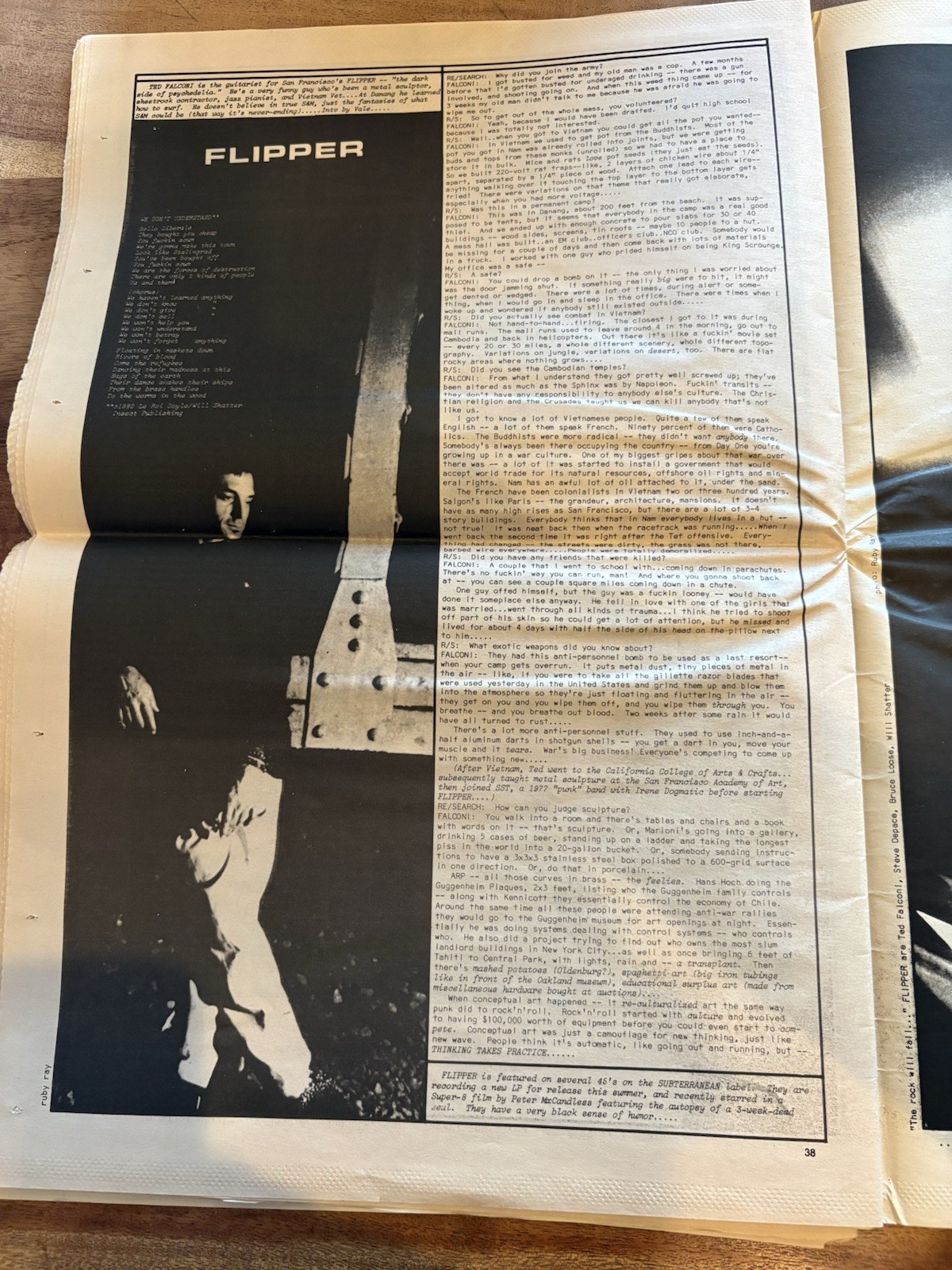 Research 3 2nd print 1988 SIGNED V. Vale Fela Kuti Kathy Acker Flipper Feelies