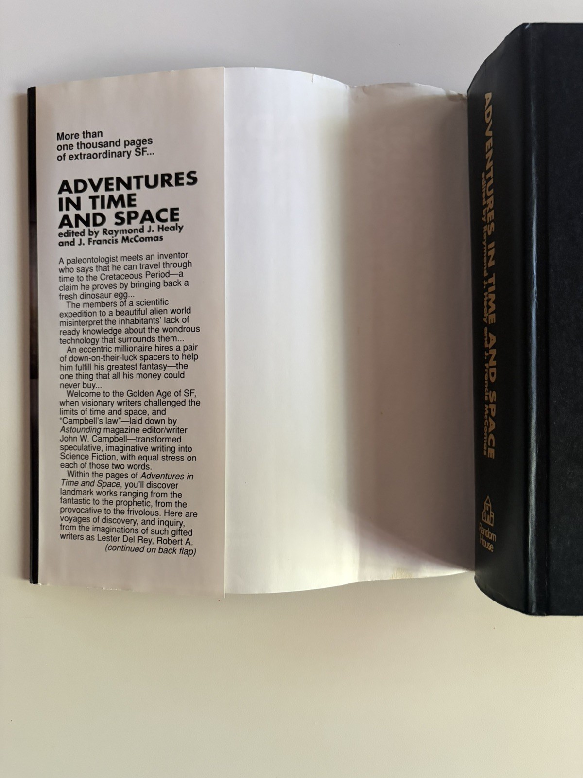 Adventures in time and space – Raymond J Healy & J Francis McComas HC DJ 1957 VG