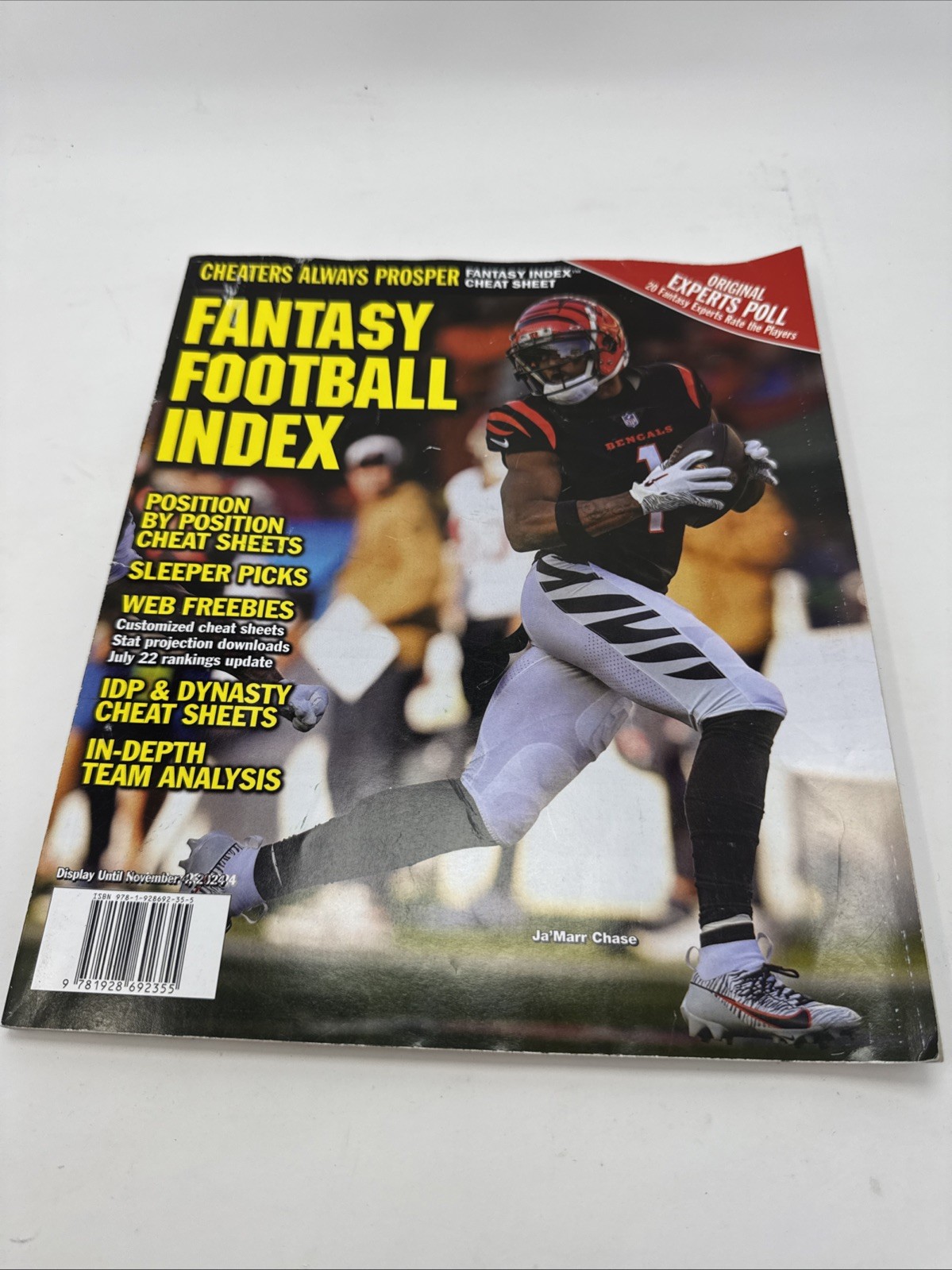 Fantasy Football Index Magazine – Annual 2024 Draft Guide Ja’Marr Chase Cover