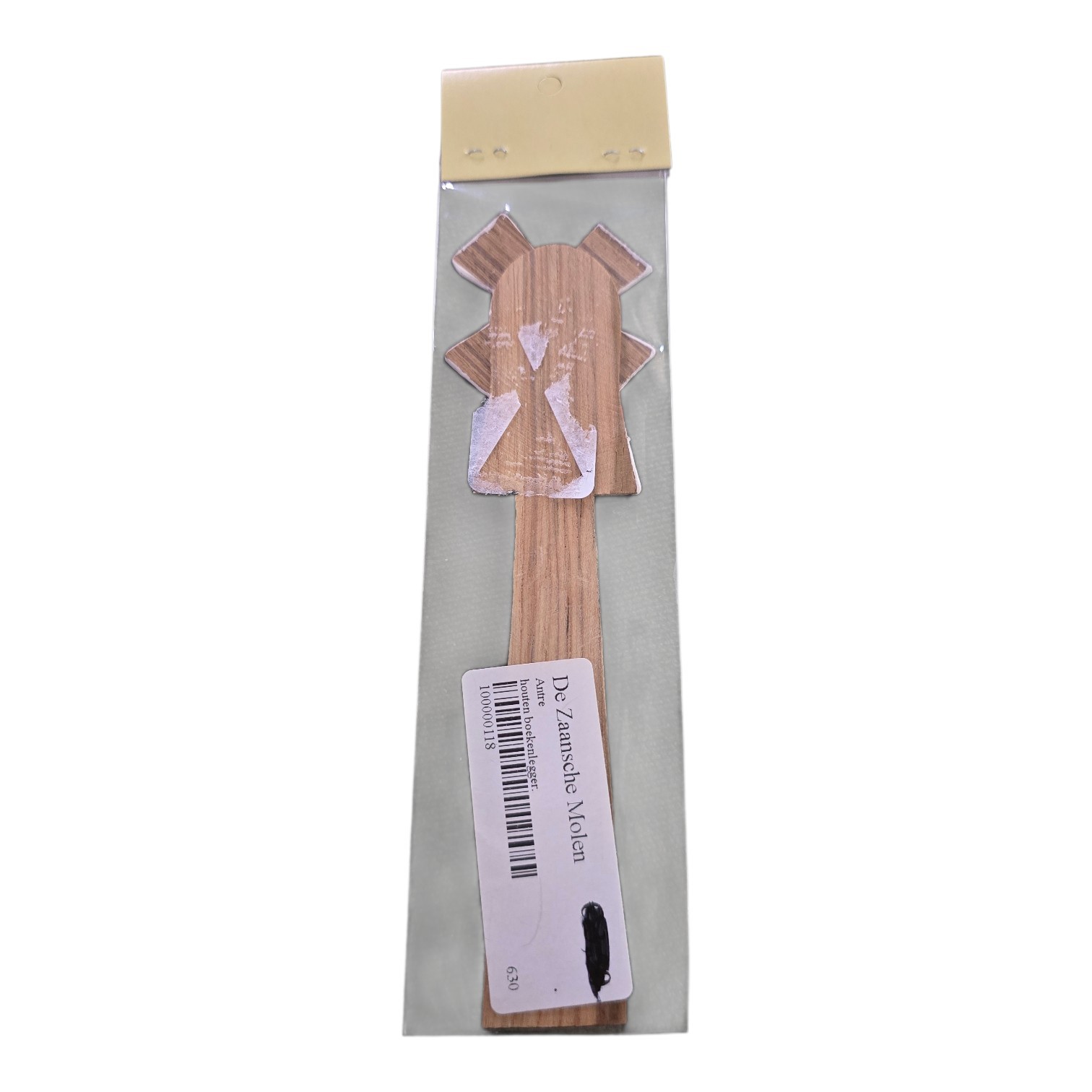 Holland Wooden Windmill Bookmark Souvenir 6.5 in Tall New In Package