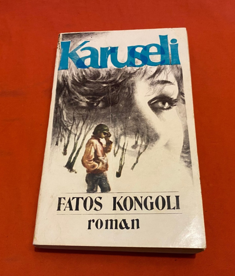 OLD ALBANIAN BOOK-KARUSELI-FATOS KONGOLI-ROMAN-1990-COMMUNISM-299 pages