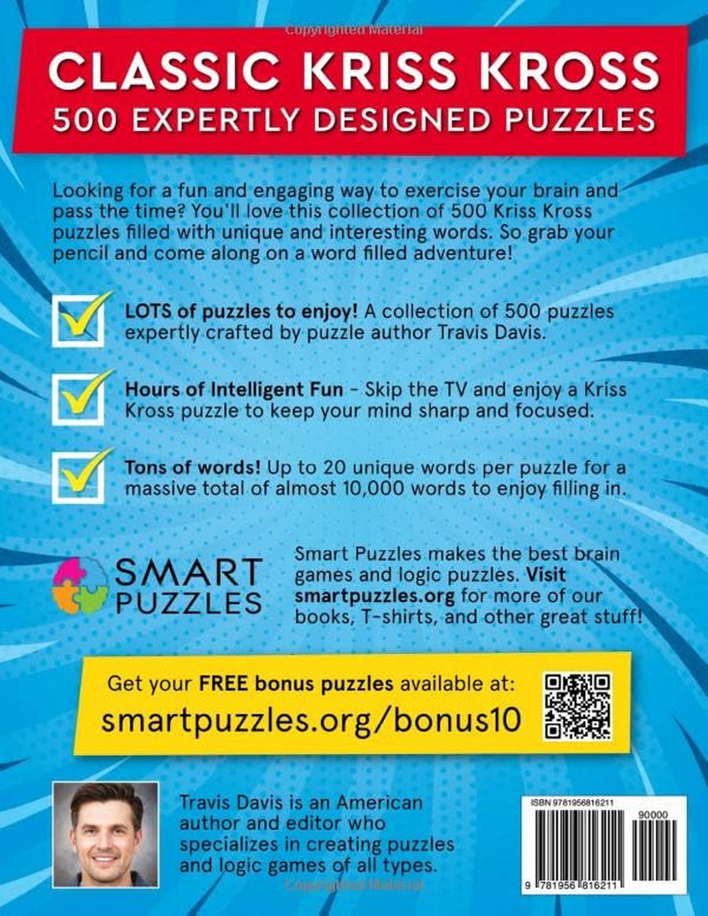 Kriss Kross Puzzle Book for Adults: 500 Puzzles – Vol. 1