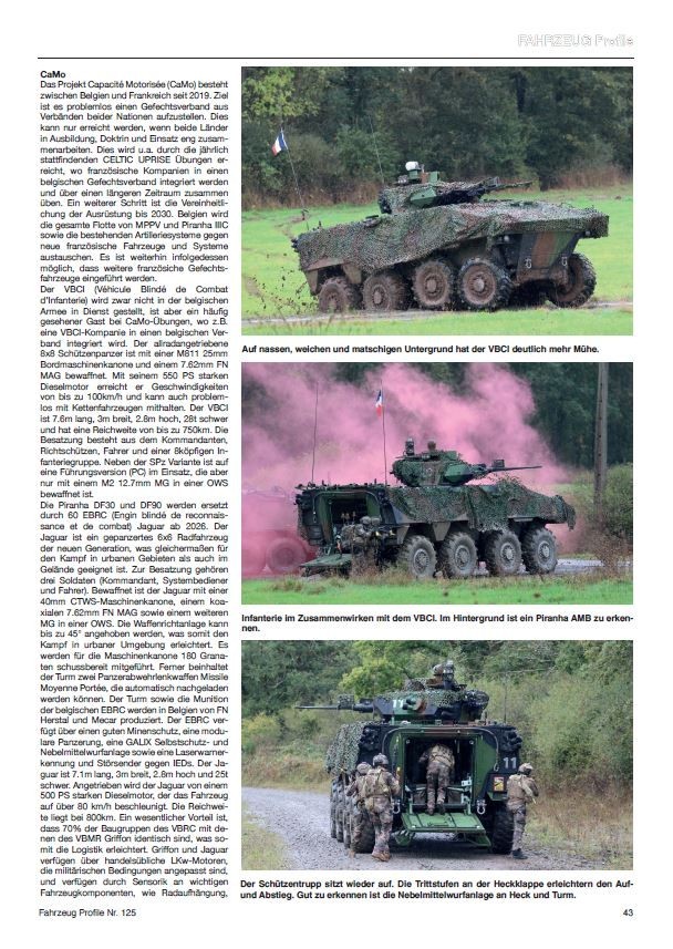 FAHRZEUG Profile 125 Belgiens mittlere Kräfte – Die Medium/Motorized Brigade