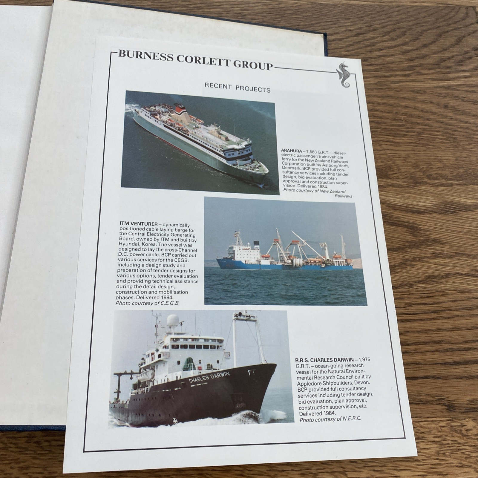Marine Consultancy Services Designs Burness Corlett UK Australia Naval Ships VTG