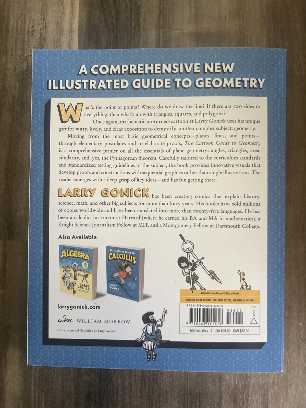 The Cartoon Guide to Geometry by Larry Gonick Paperback Book