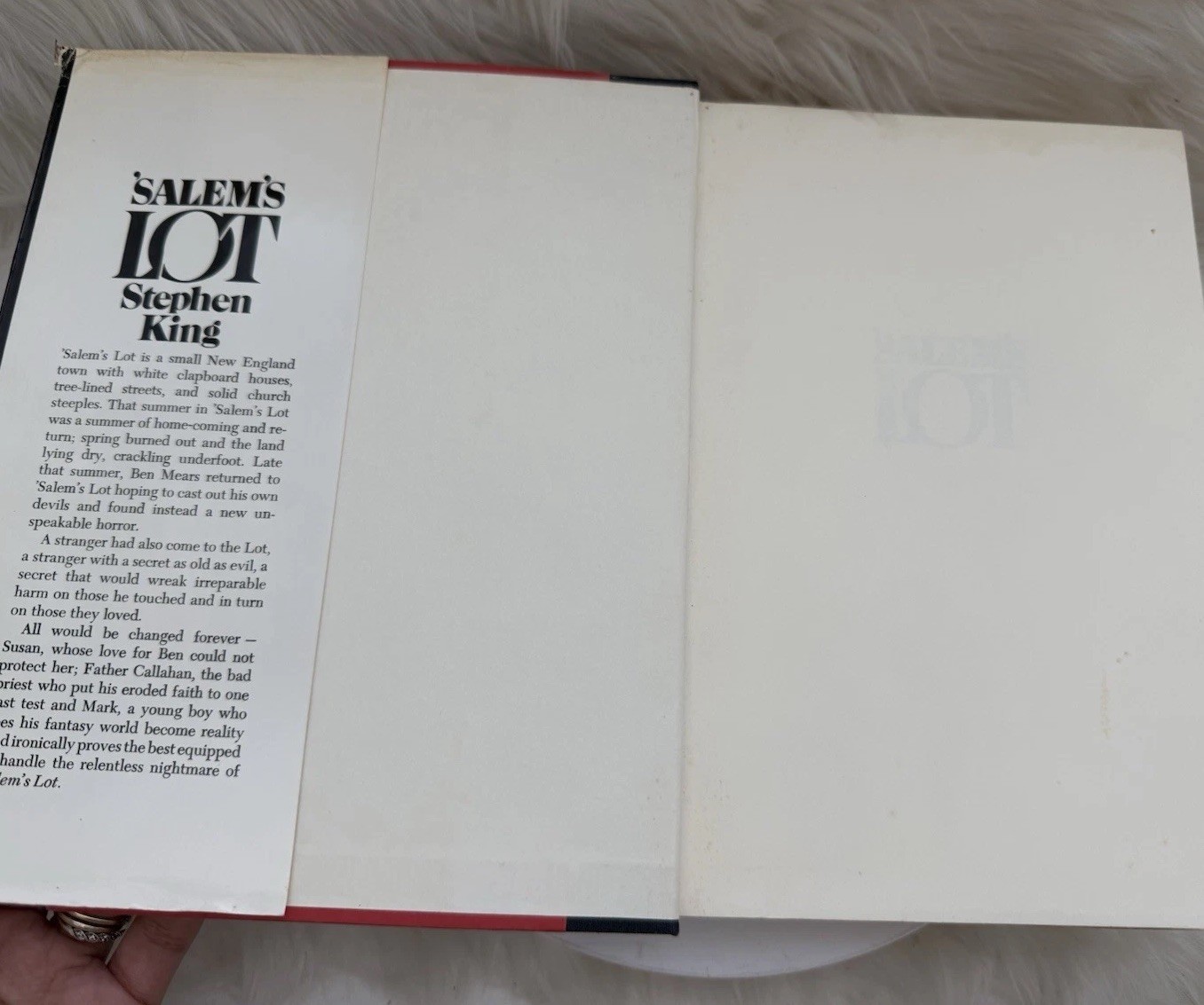 Vintage 1975 Stephen King Salem’s Lot Hardcover