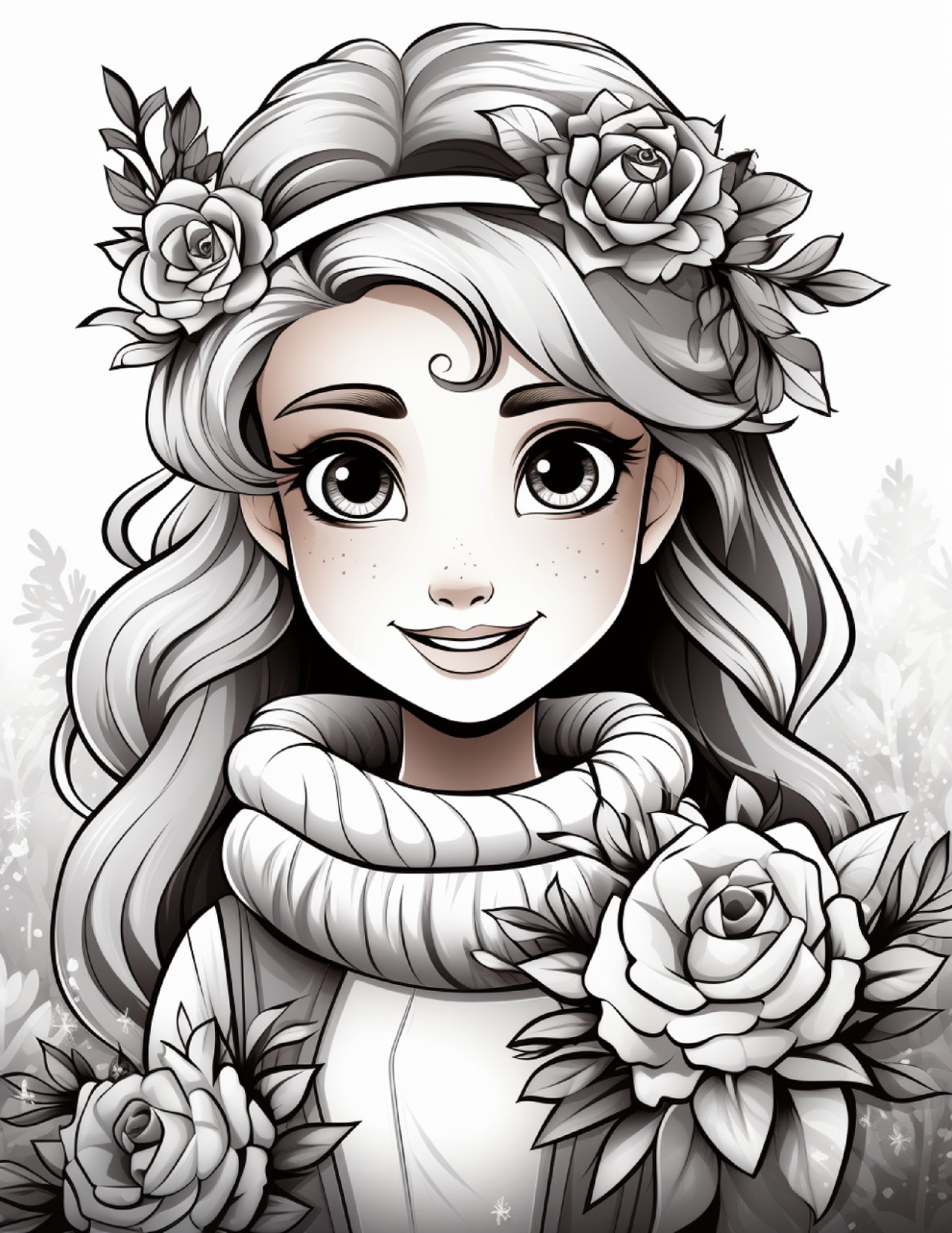 Princess Coloring BookEasy & Relaxing Designs for Adults, Teens, Beginners