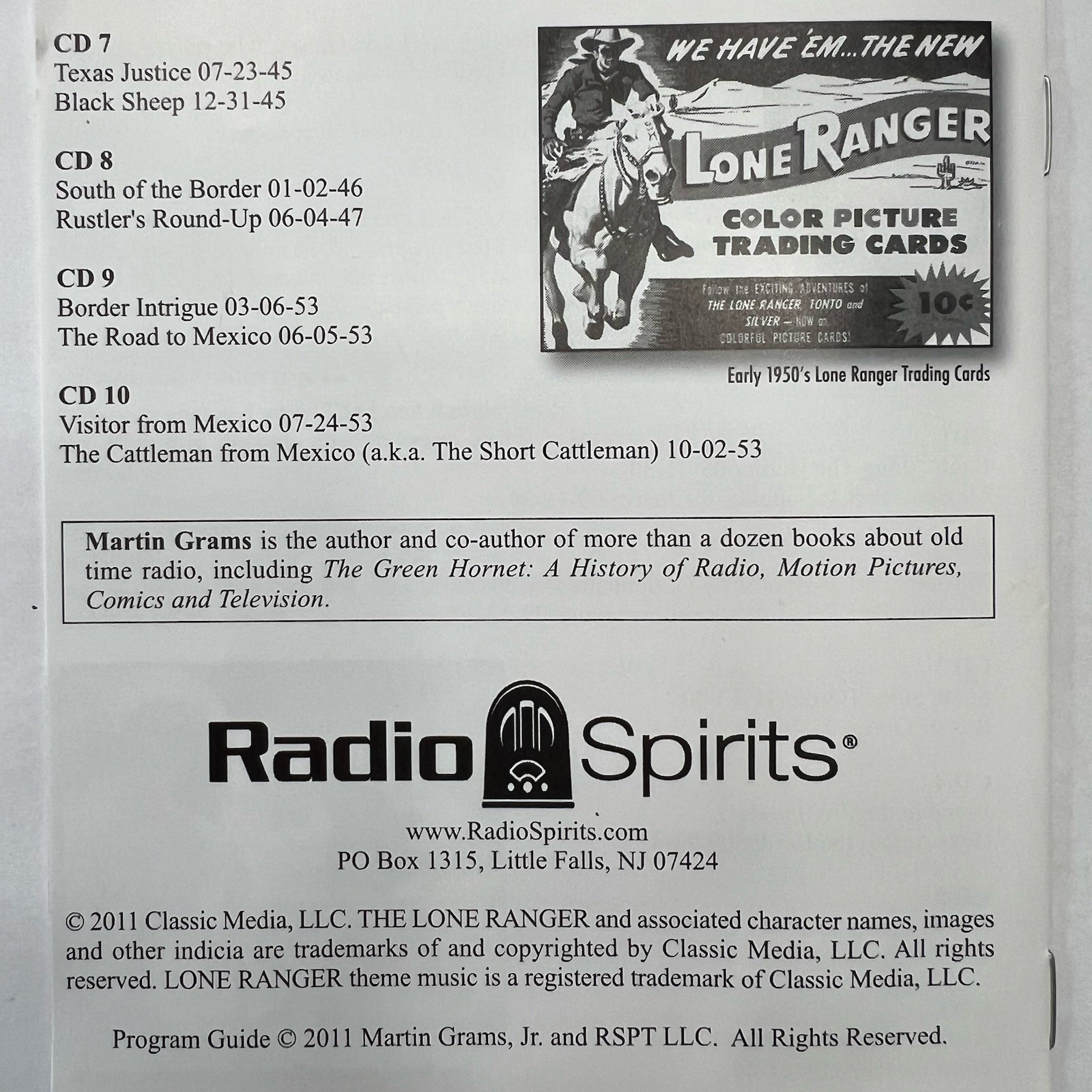 The Lone Ranger South of the Border 10 CD Box Set 2011 Classic Radio Western