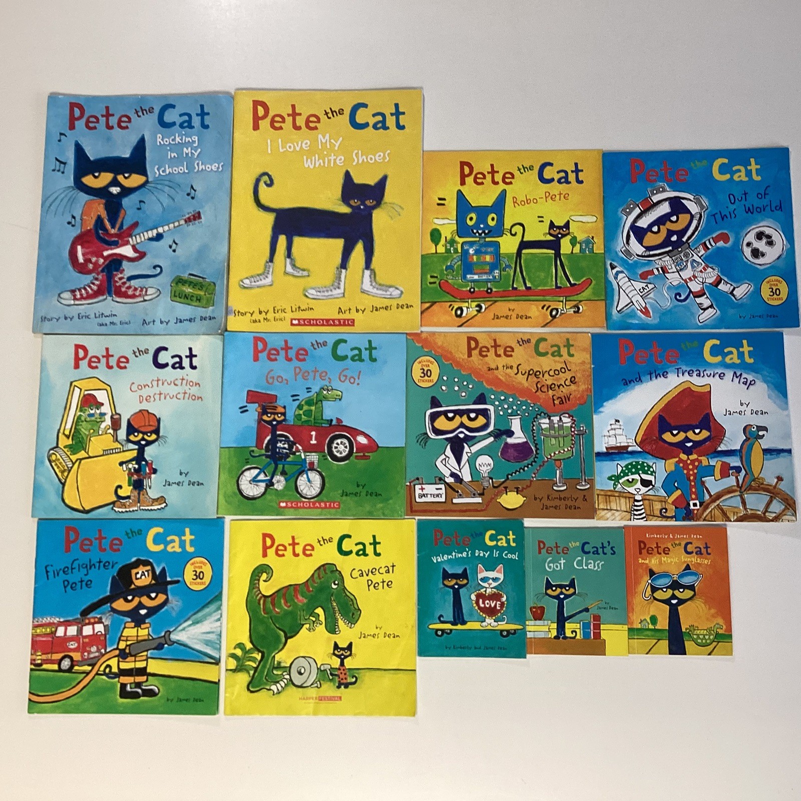 Pete the Cat Kitty Preschool Kindergarten 1st Grade Story Picture 13 Book Lot