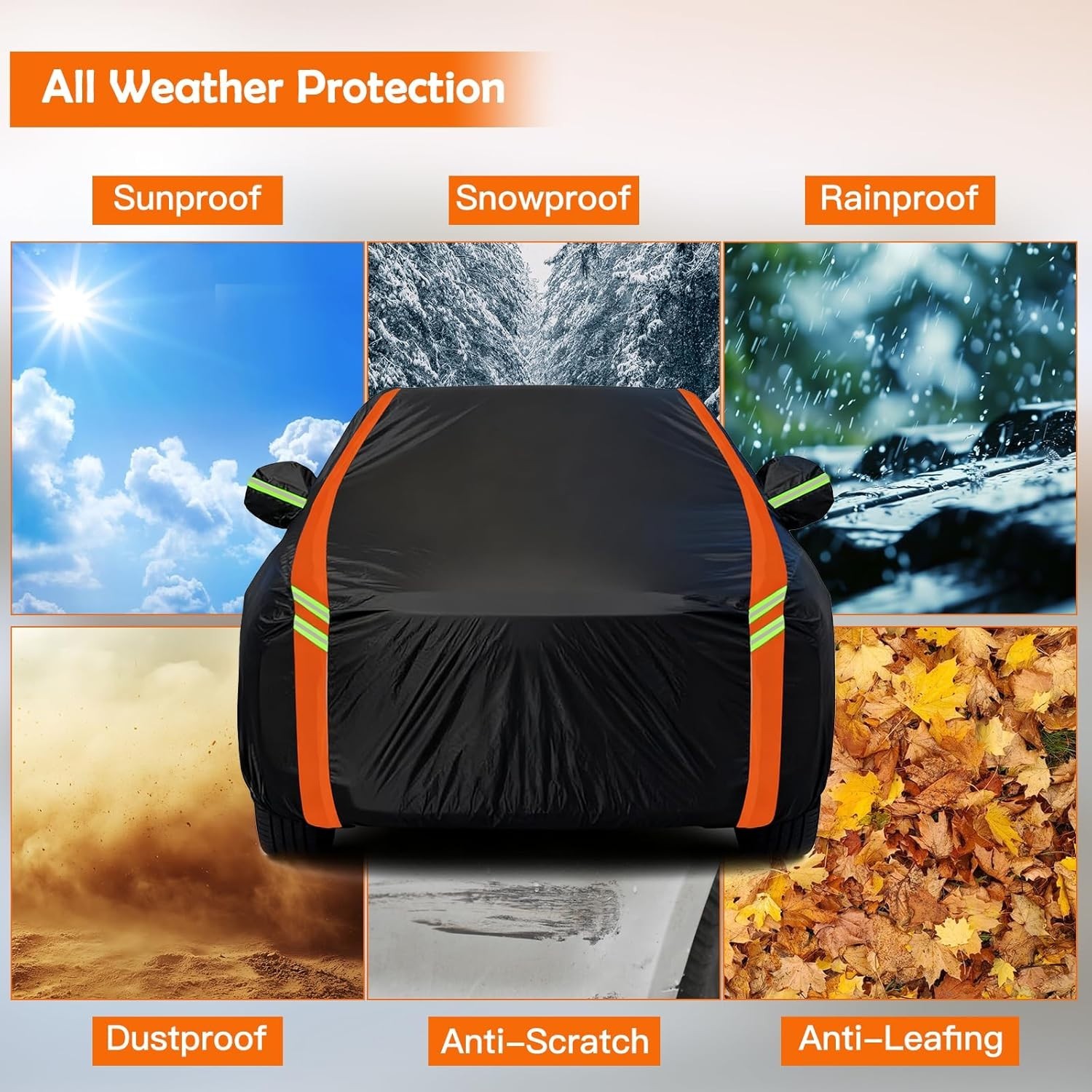 Car Cover for Tesla Model Y 2020-2026, Multi-Layer Automobiles Covers Waterproof