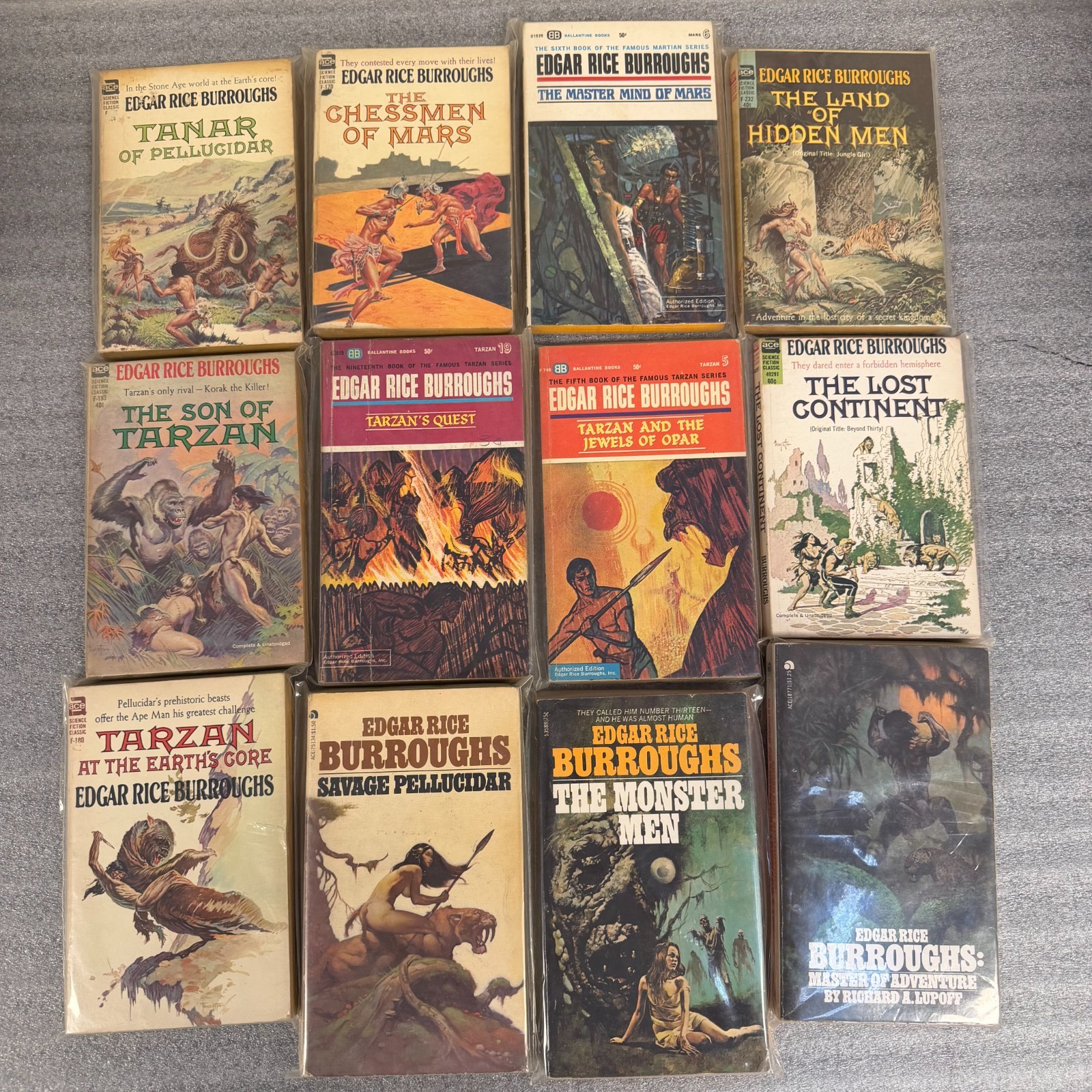 Edgar Rice Burroughs Lot Of 36 Vintage Paperback Books