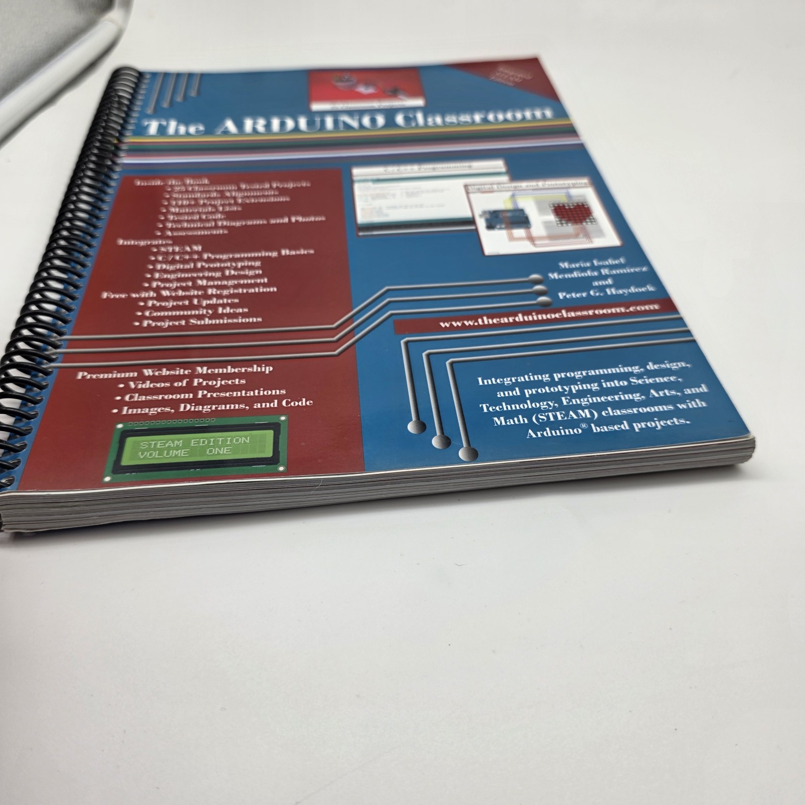 The Arduino Classroom STEAM Edition Vol 1 Spiral Bound – Rare STEAM STEM 📕