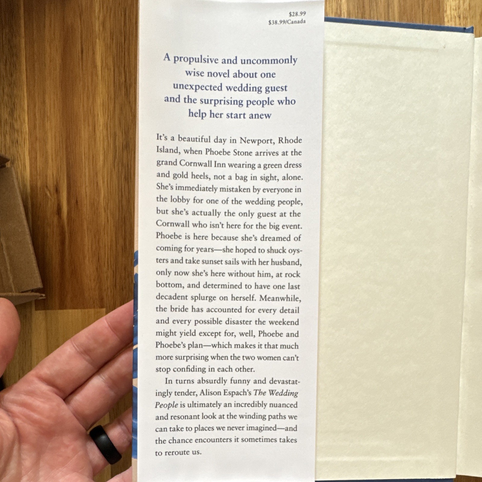 Alison Espach The Wedding People Novel Hardcover 2024 1st Ed Dust Jacket