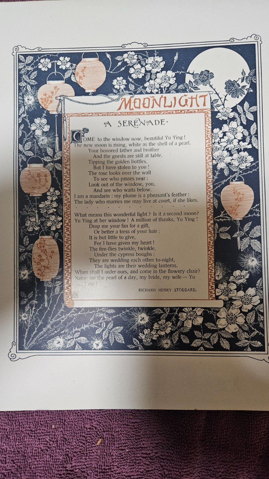 ‡ 🌷 Golden Flower Chrysanthemum • 1890 Rare Lithographs and Verses by Matthews