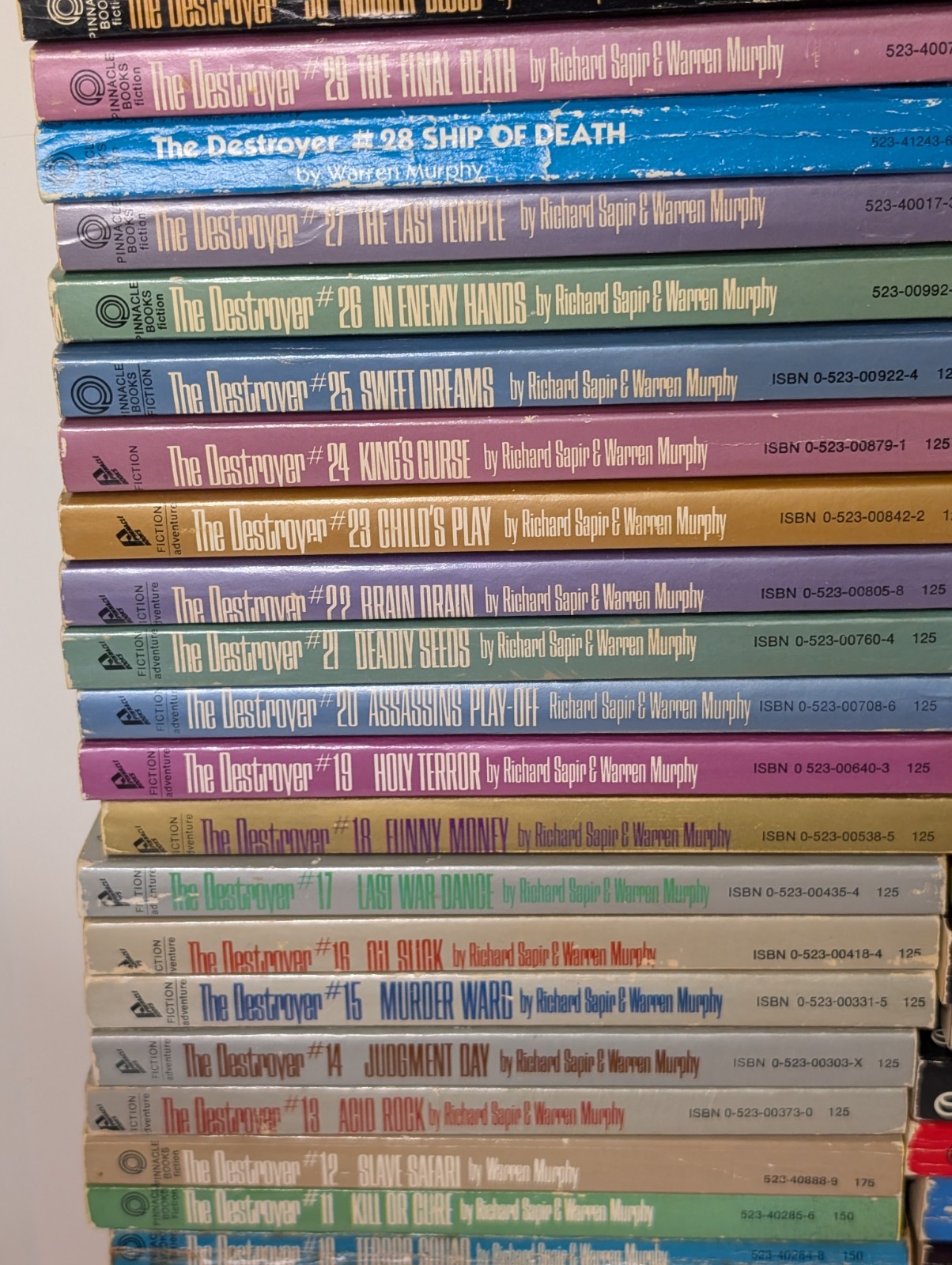 The Destroyer Series Lot 113 Books Warren Murphy Richard Sapir Remo Williams