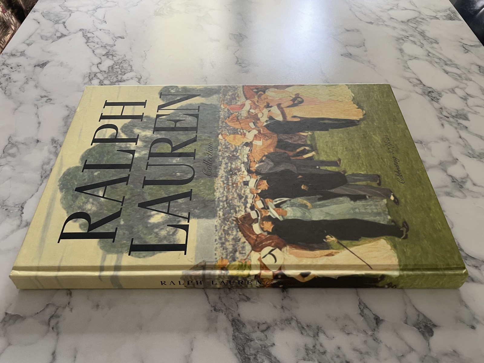 HUGE RARE 1st ED RALPH LAUREN 40TH ANNIV 88 PAGES FASHION DESIGN HARDCOVER BOOK