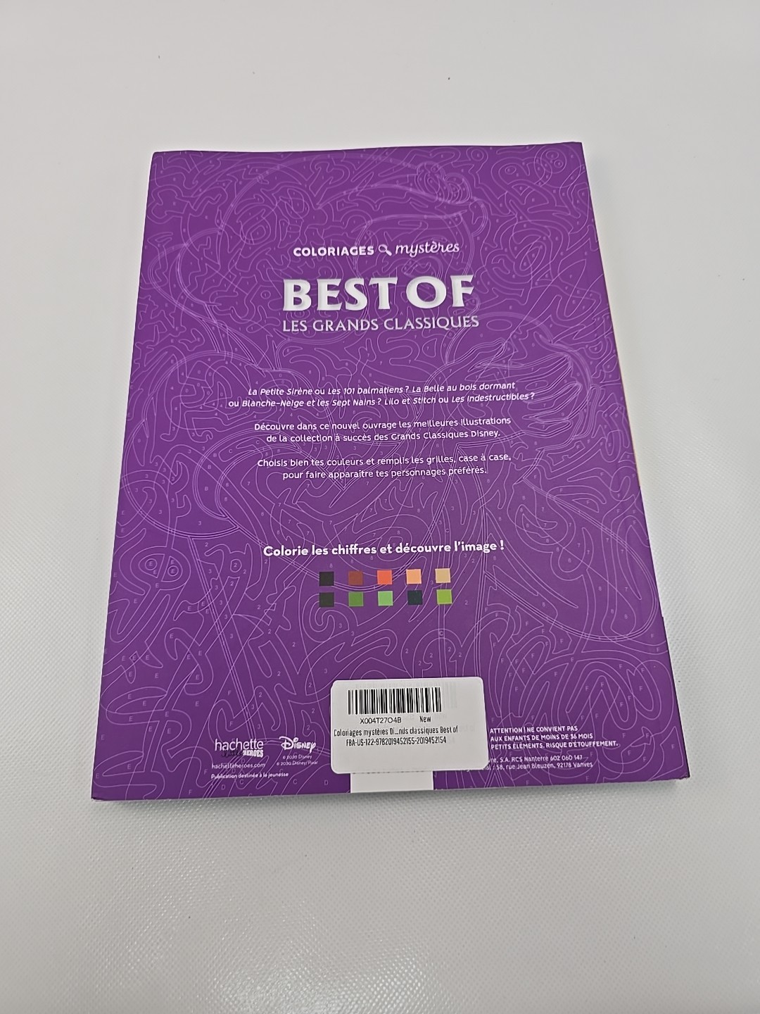 Coloriages mysteres Grands classiques Disney Best of by HACHETTE HEROES