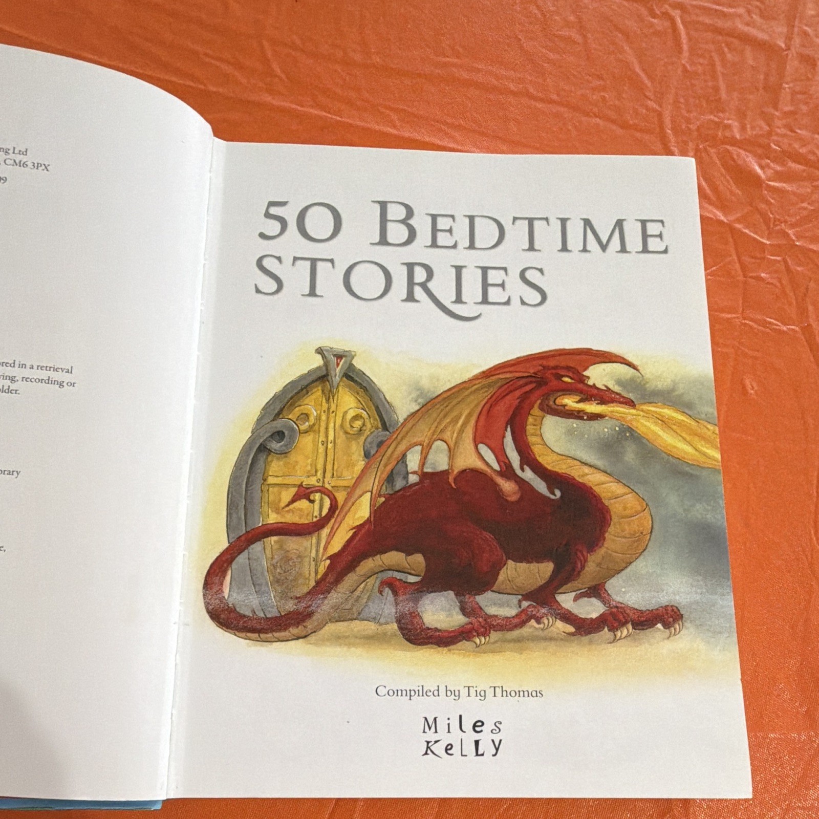 Miles Kelly 50 Bedtime Stories Hardcover Illustrated Tig Thomas Ages 4-8 2013